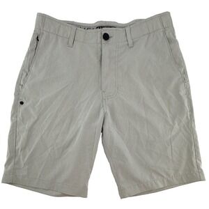 Maven Co Op Mens Shorts Size 30 Gray Chino Casual 9" Inseam Cotton